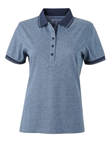 J-JN705-Ladies Heather Polo